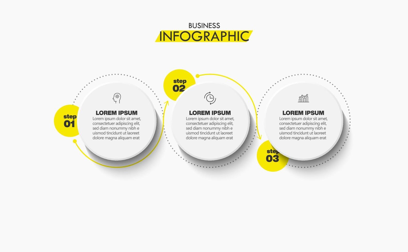 Presentation business infographic template vector