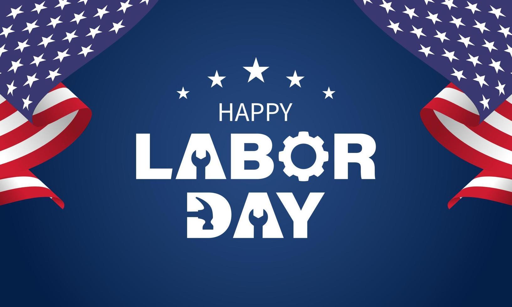 labor day Background Design. Greeting Card, Banner, Poster. Vector Illustration.