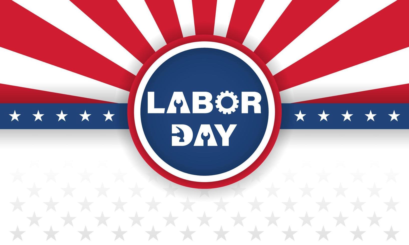labor day Background Design. Greeting Card, Banner, Poster. Vector Illustration.