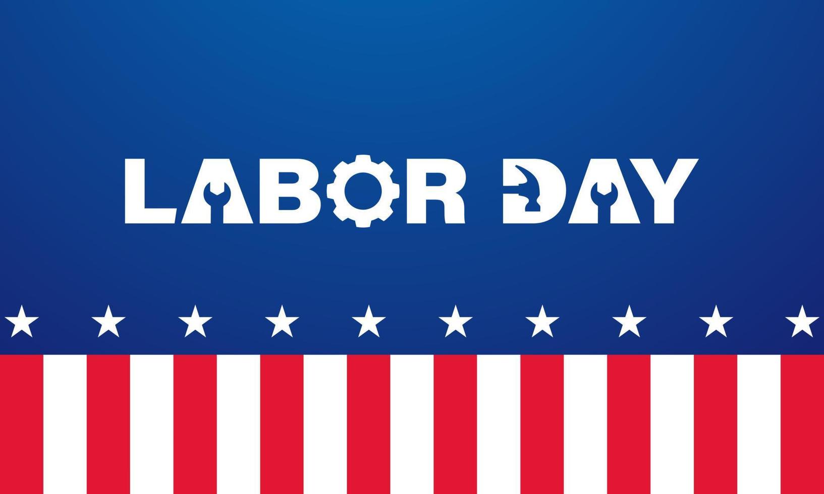 labor day Background Design. Greeting Card, Banner, Poster. Vector Illustration.