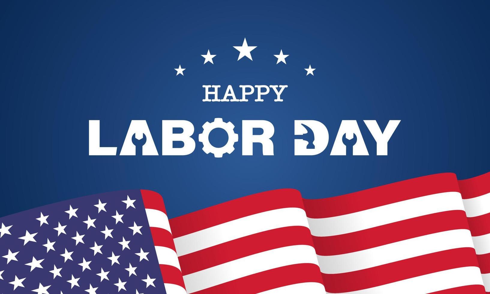 labor day Background Design. Greeting Card, Banner, Poster. Vector Illustration.