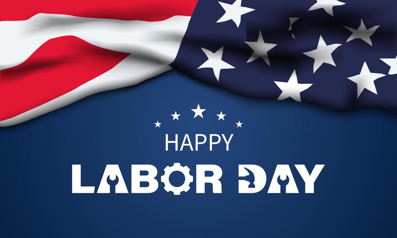 labor day Background Design. Greeting Card, Banner, Poster. Vector Illustration.