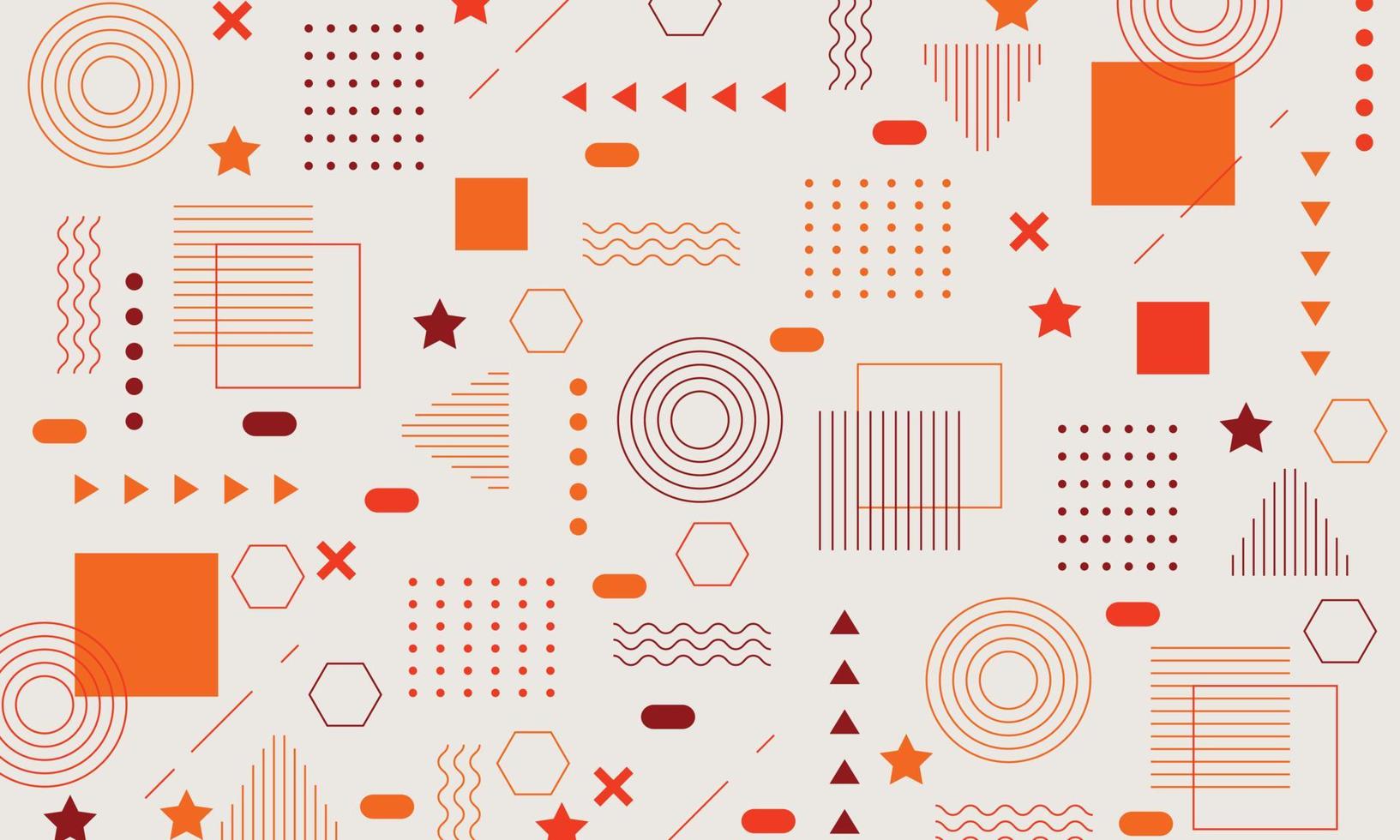 Flat geometric background vector