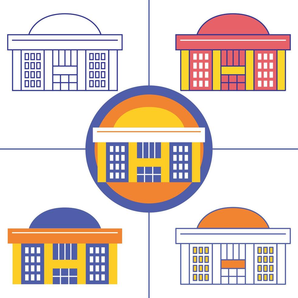 National Assembly in flat design style vector