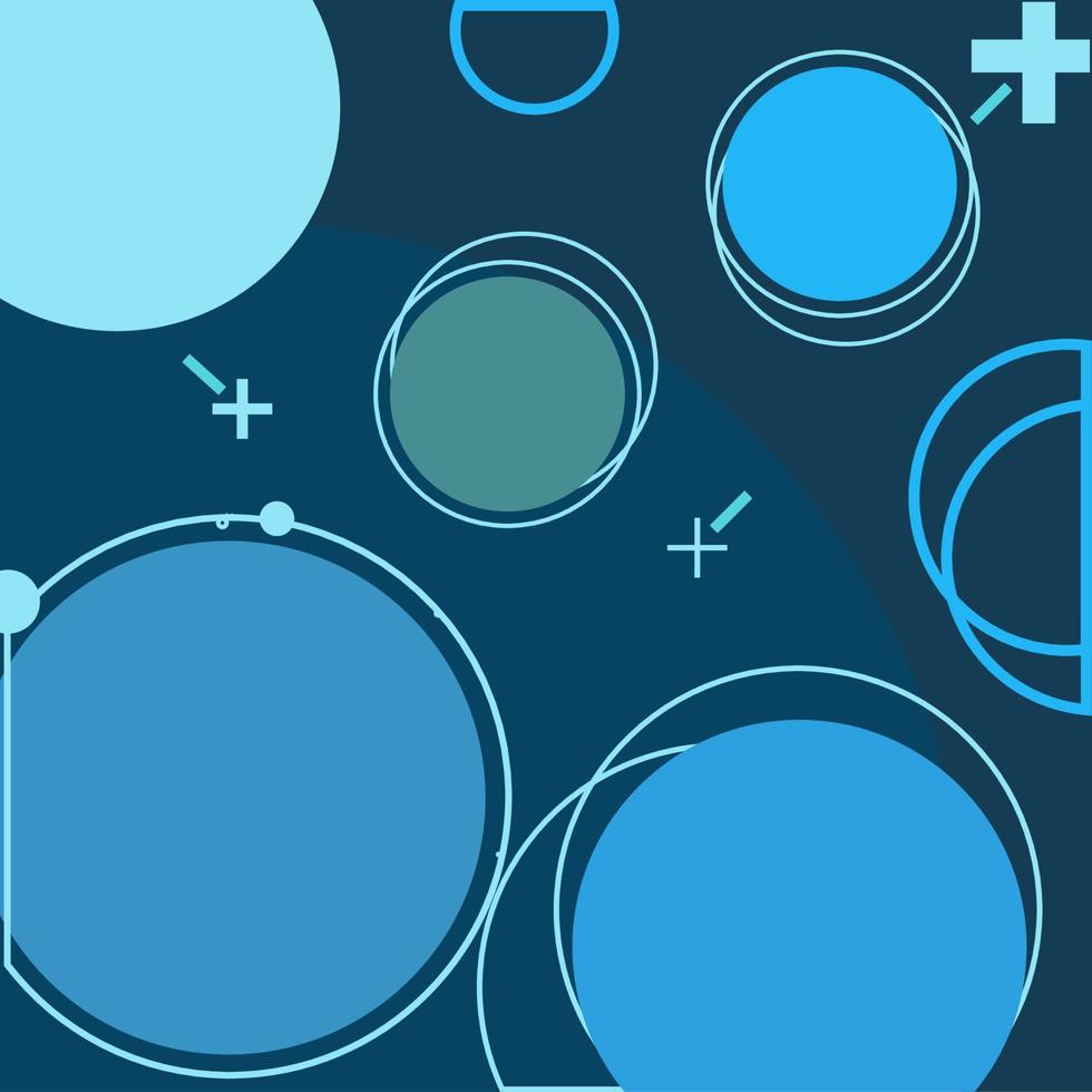 geometric blue ball vector