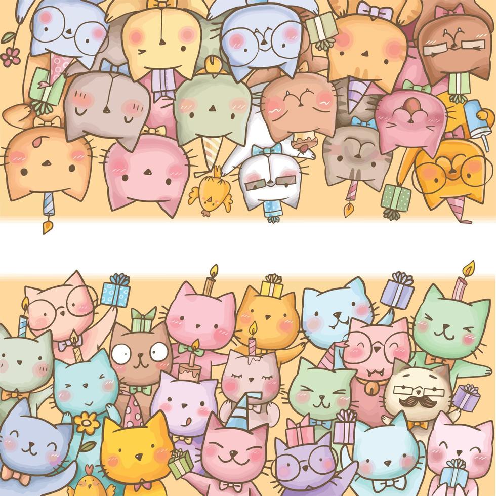 cat pet cute kawaii cartoon character illustration clipart free download vector