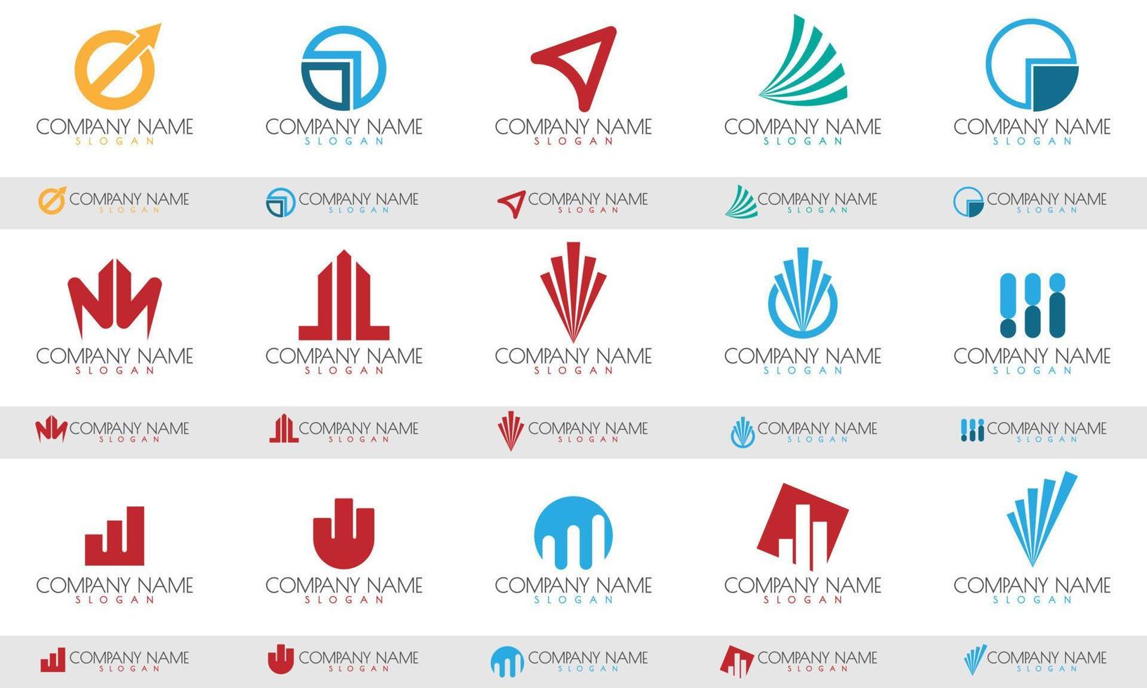 Finance  Logo Set Design Vector