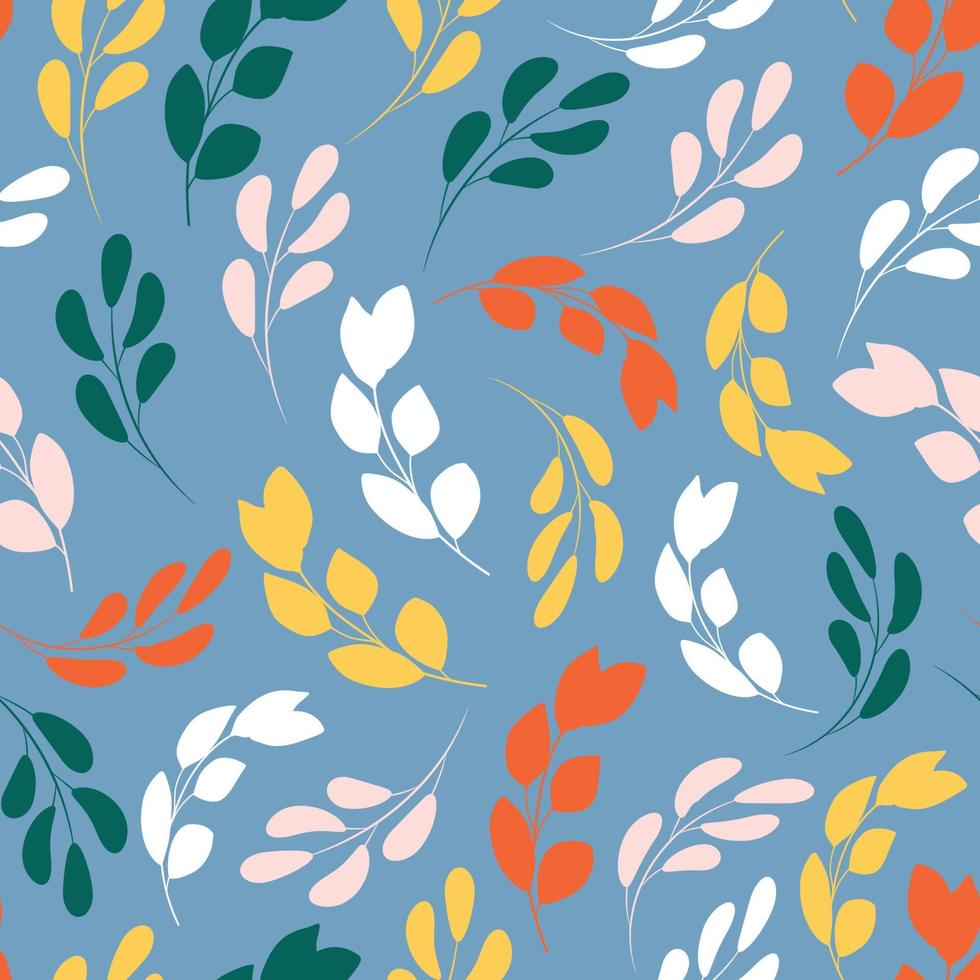 Leaves seamless pattern vector