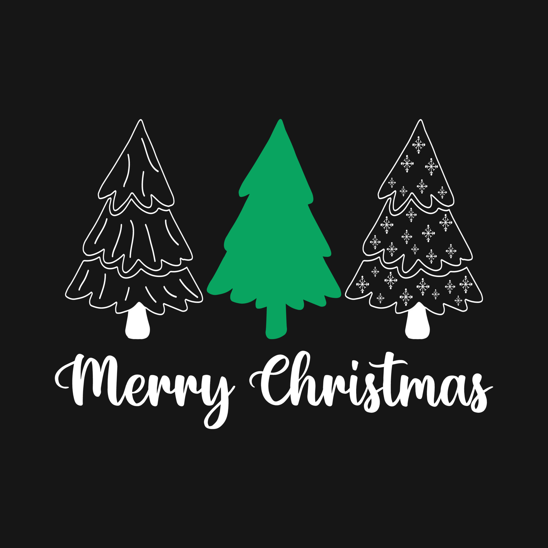 Merry Christmas Tree Vector T-shirt Design 9210687 Vector Art at Vecteezy