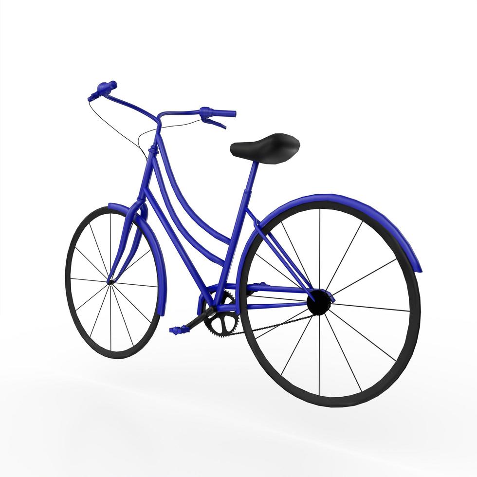 bicycle isolated on white background photo