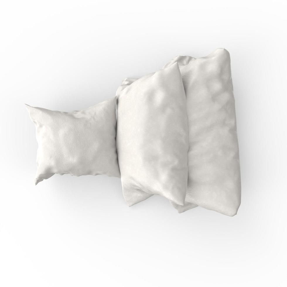 pillow isolated on white background photo