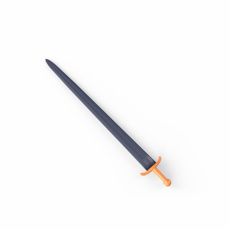 Sword isolated on white background photo