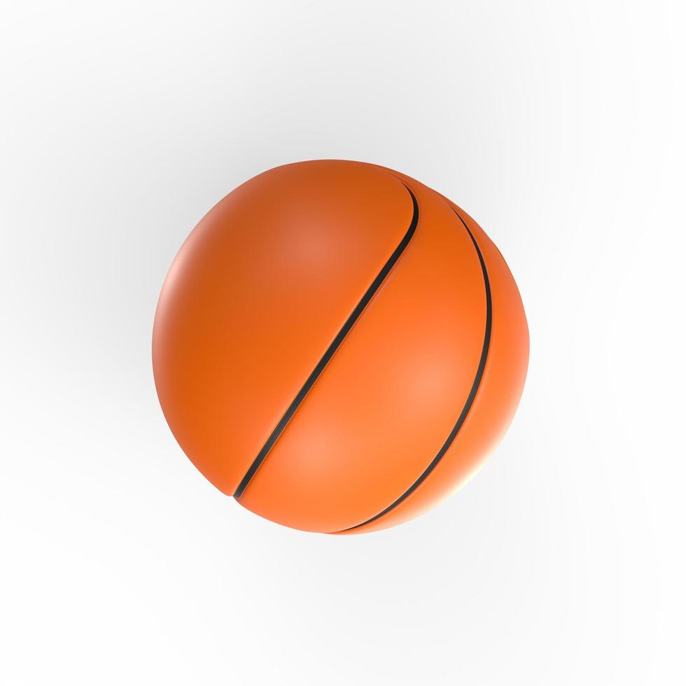 Basketball ball isolated on white photo