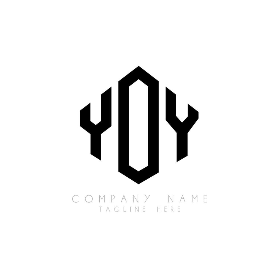 diseño de logotipo de letra yy con forma de polígono. yoy polígono y diseño de logotipo en forma de cubo. yoy hexágono vector logo plantilla colores blanco y negro. yoy monograma, logotipo comercial e inmobiliario.