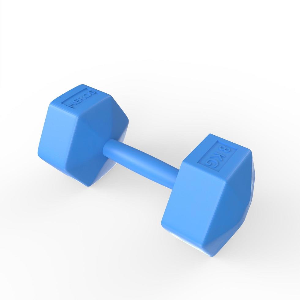 Dumbbell isolated on white background photo