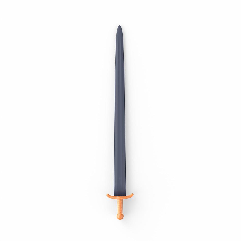 Sword isolated on white background photo
