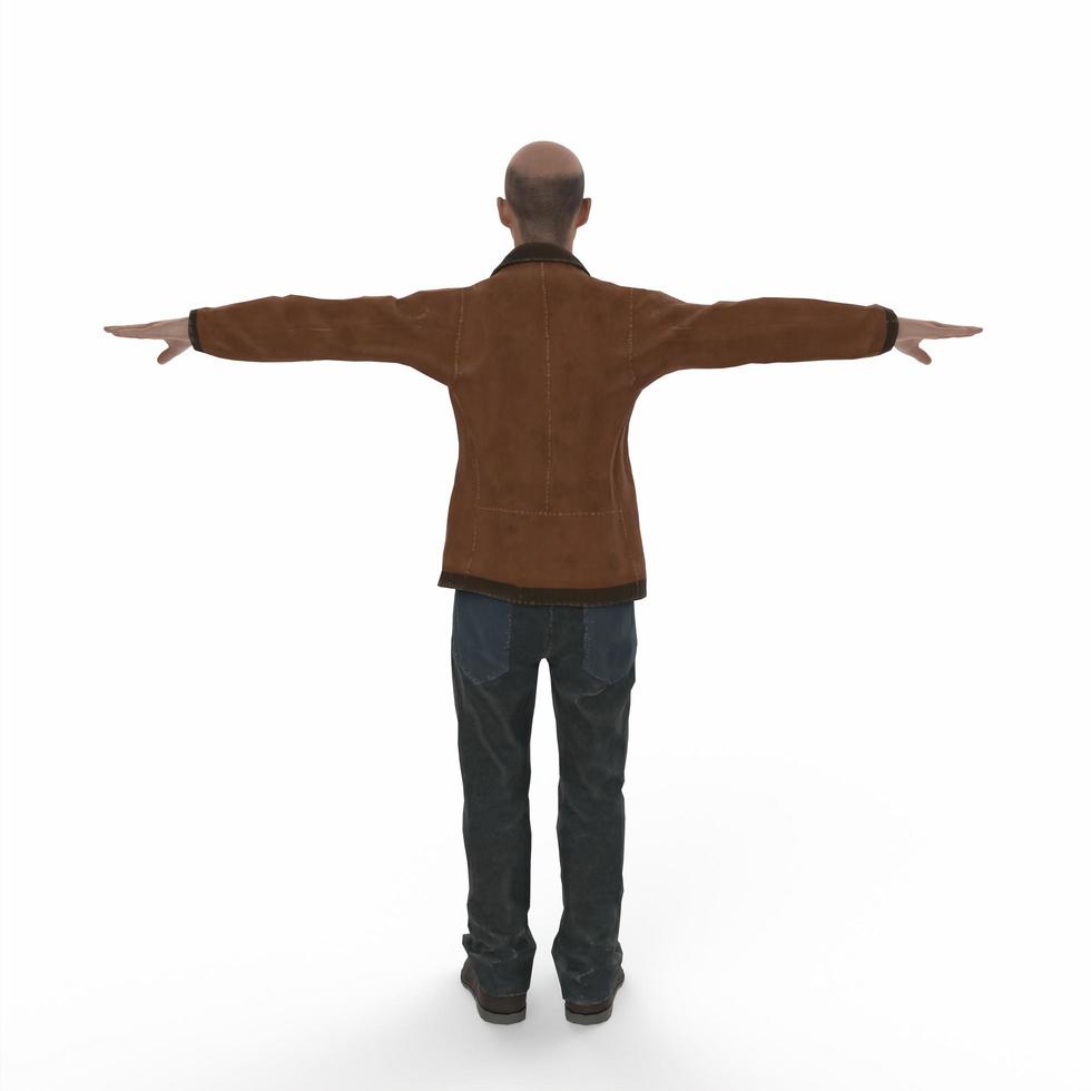 Portrait of a person 3d modelling photo