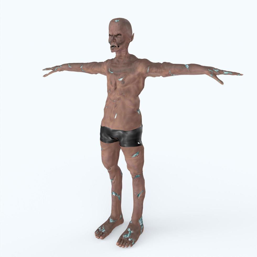 3d rendered illustration of an zombie photo