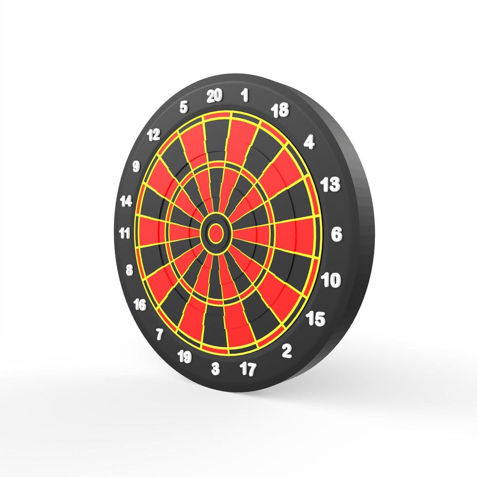 dart board on white background photo
