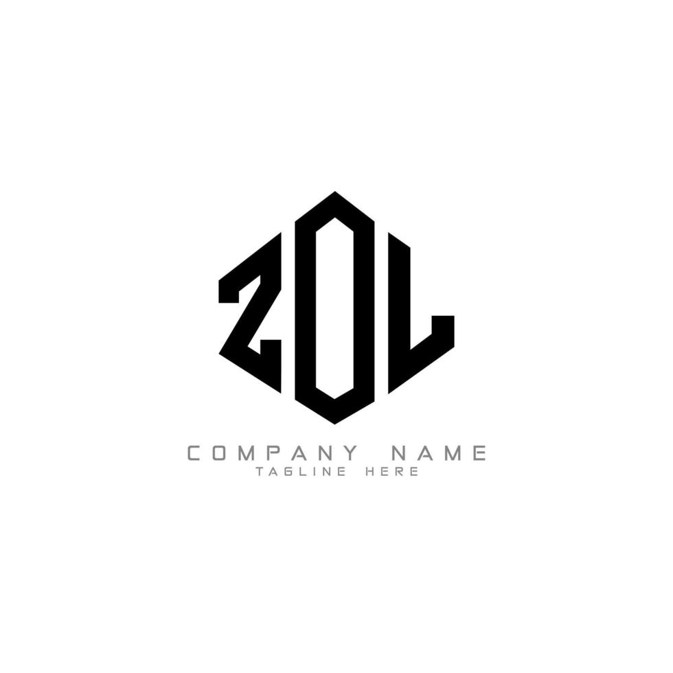 ZOL letter logo design with polygon shape. ZOL polygon and cube shape logo design. ZOL hexagon vector logo template white and black colors. ZOL monogram, business and real estate logo.
