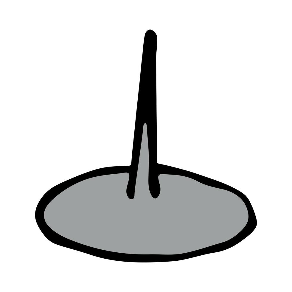 Vector pushpin clipart. Hand drawn office supplies. For print, web, design, decor, logo