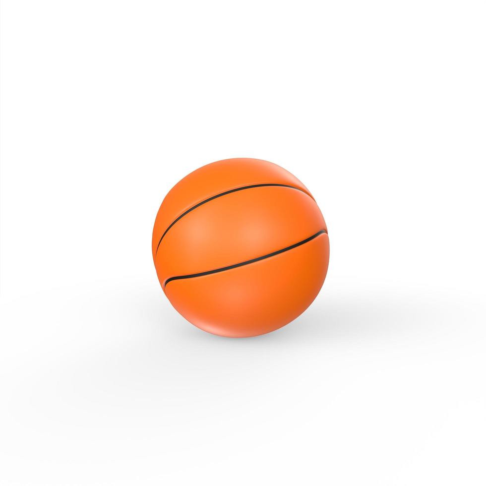 Basketball ball isolated on white photo