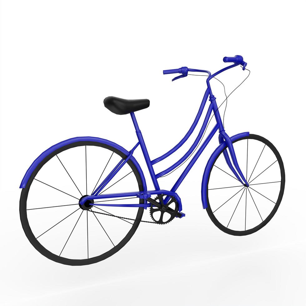 bicycle isolated on white background photo