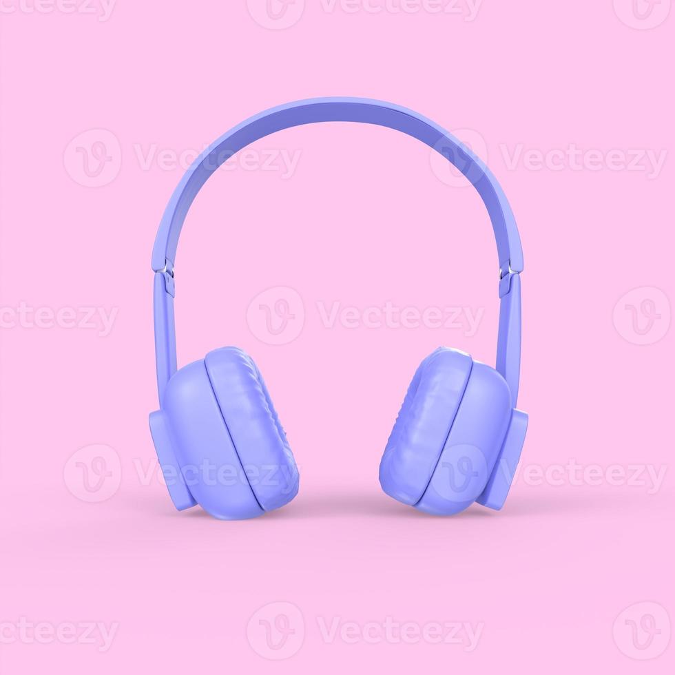 auriculares aislados sobre fondo blanco foto