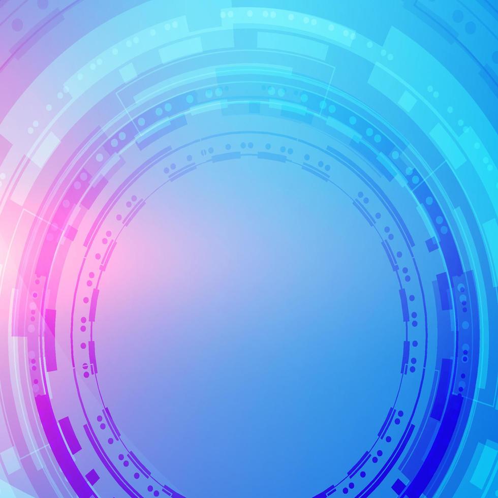 technology visualization futuristic blue background design vector