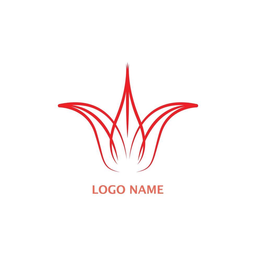 diseño de logotipo de flor vector