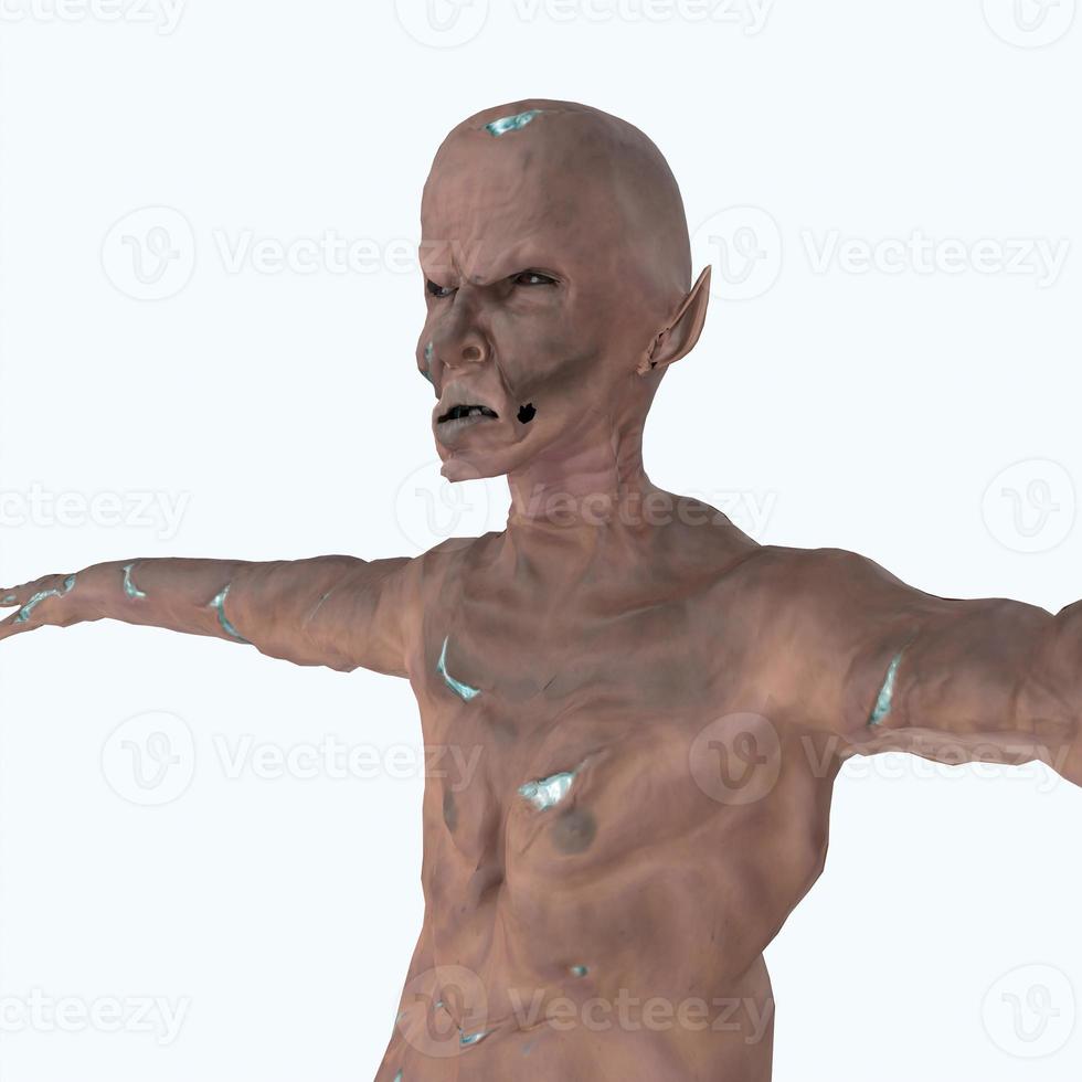 3d rendered illustration of an zombie photo