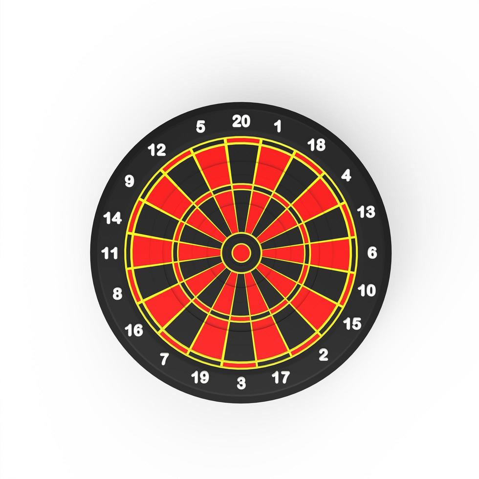 dart board on white background photo