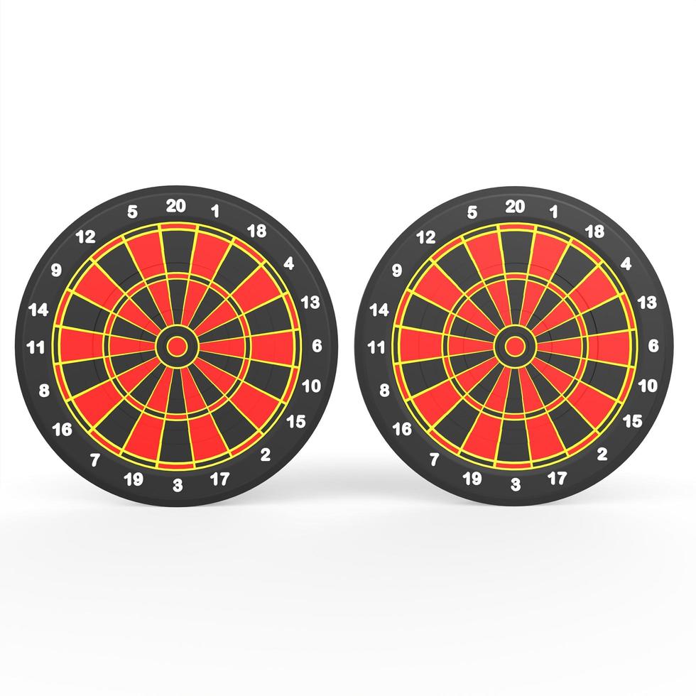 dart board on white background photo