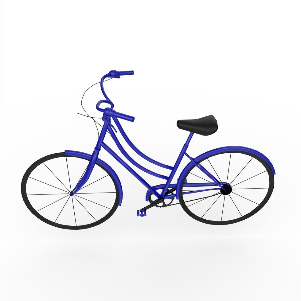 bicycle isolated on white background photo