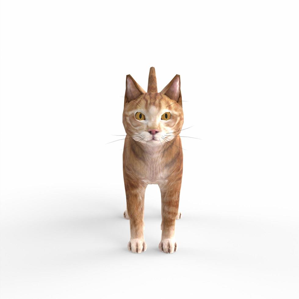 scottish fold cat 3d modelling photo