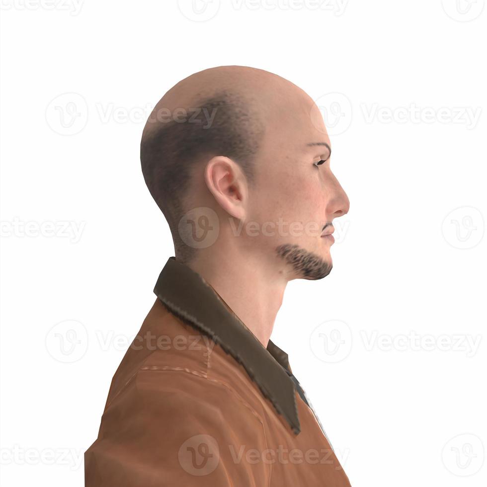 Portrait of a person 3d modelling photo