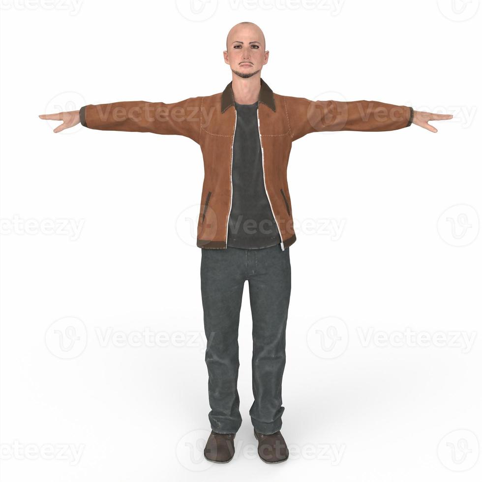 Portrait of a person 3d modelling photo