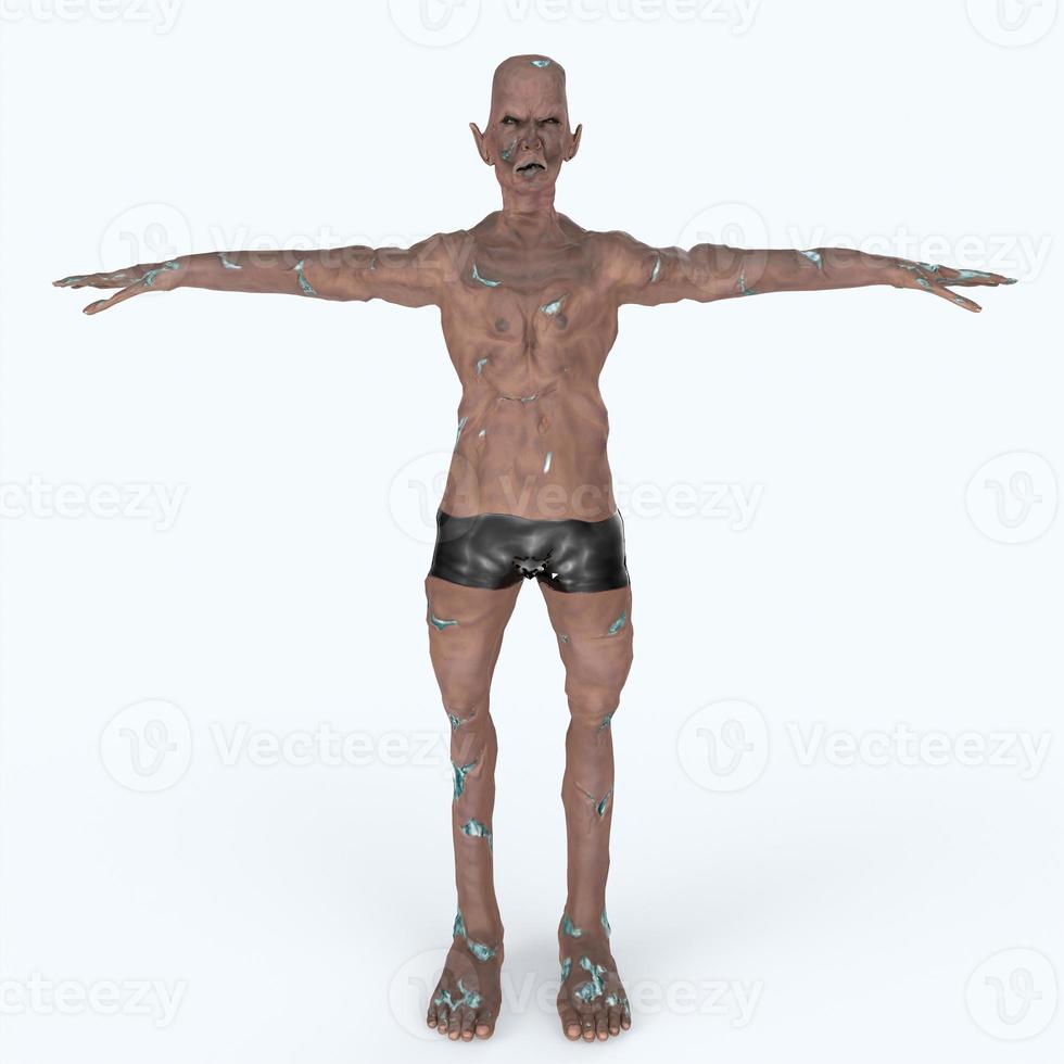 3d rendered illustration of an zombie photo