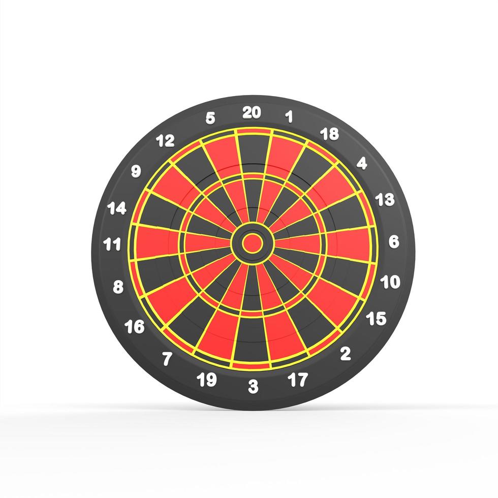dart board on white background photo
