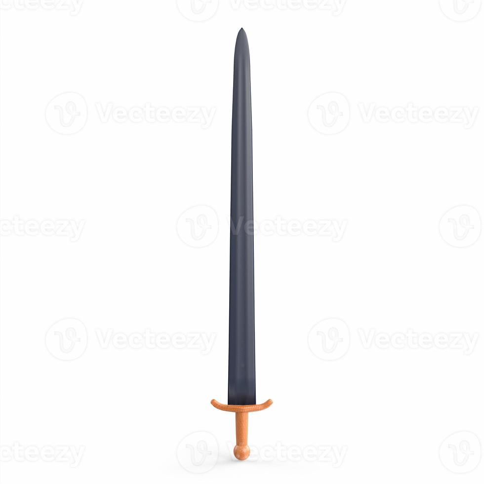 Sword isolated on white background photo