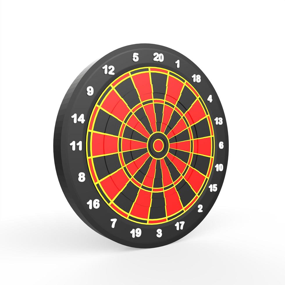 dart board on white background photo