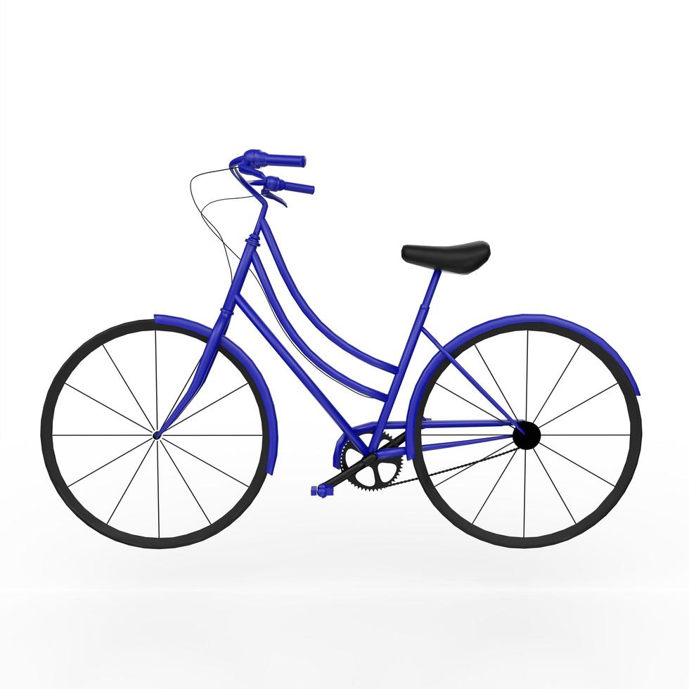 bicycle isolated on white background photo