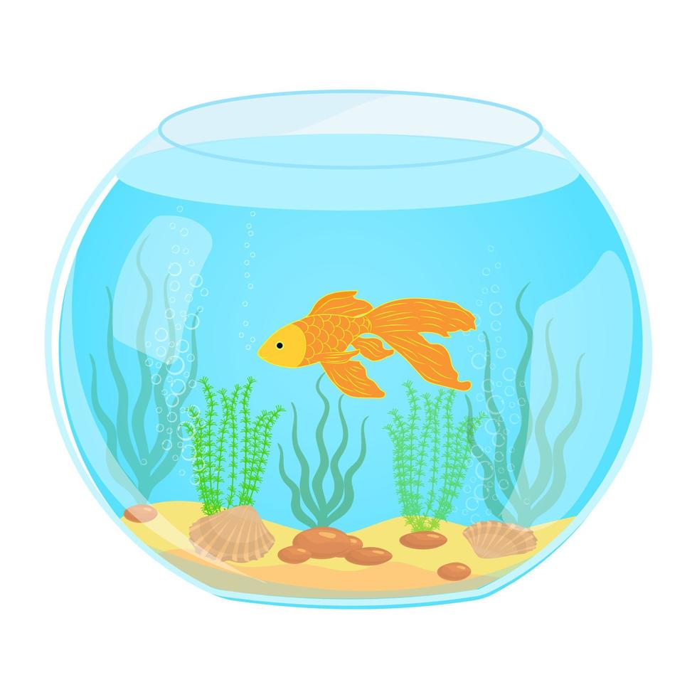 acuario de guppys. vector