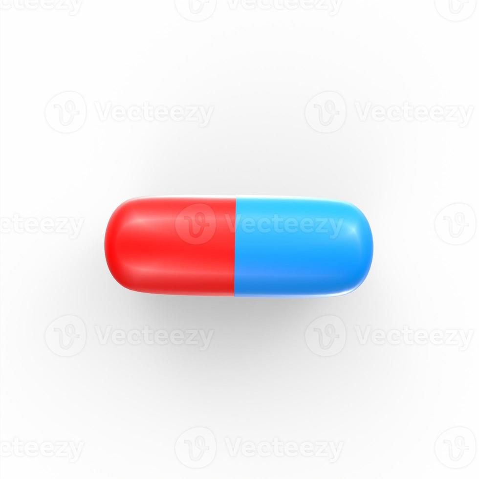 pills on white background photo