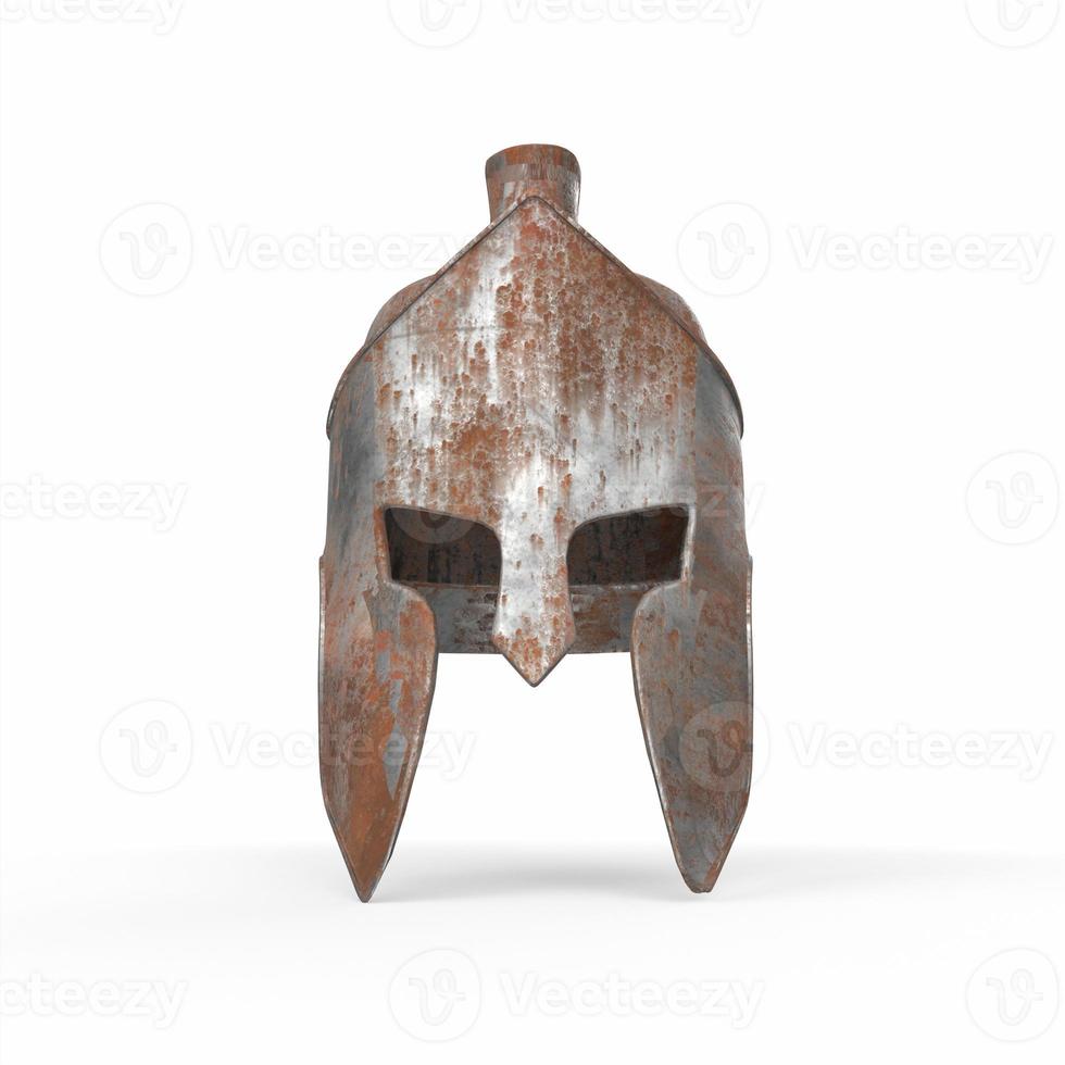 Old spartan helmet 3d modelling photo