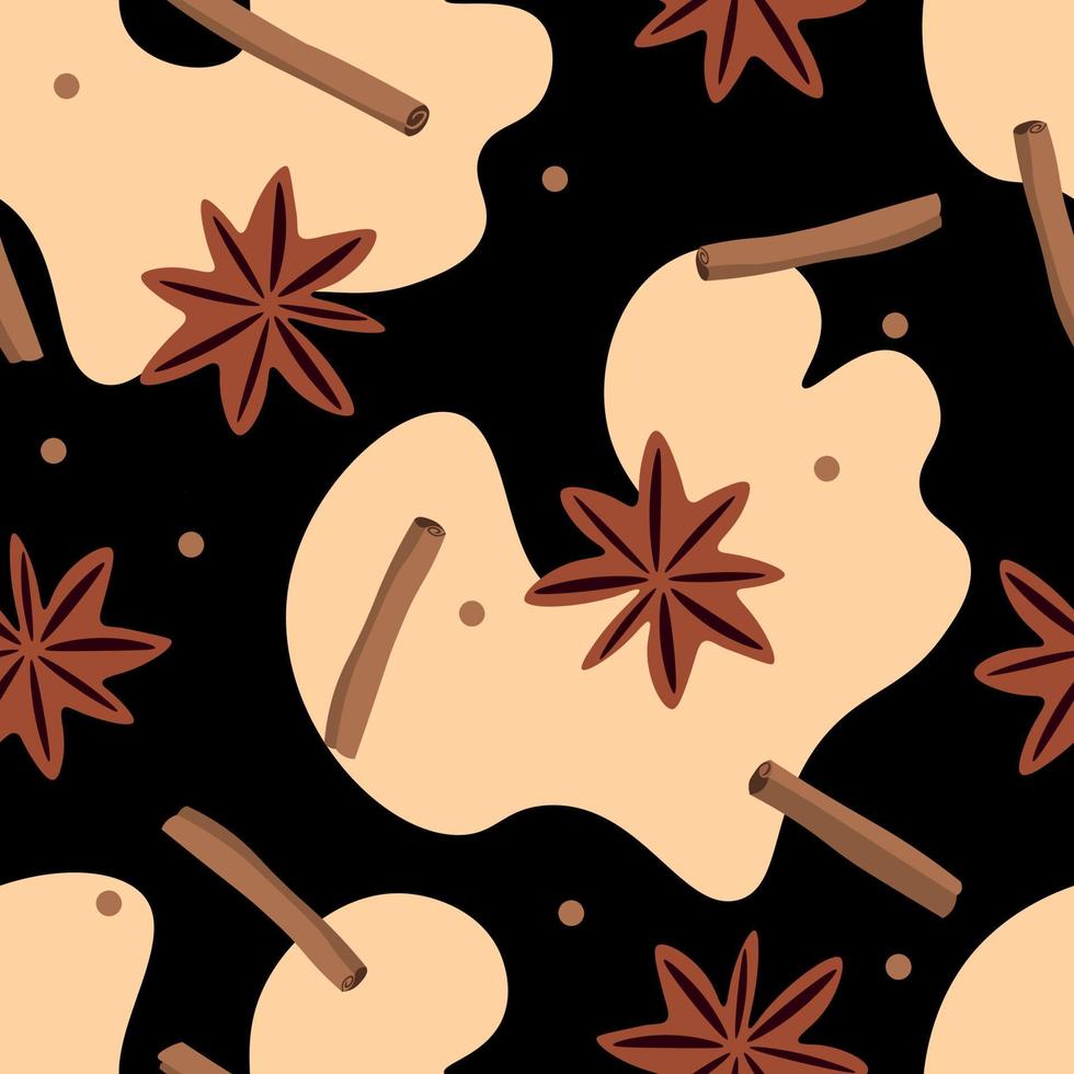 Spices seamless pattern. Background for wallpapers, textiles, papers, fabrics, web pages. Food ornament, vintage style. vector