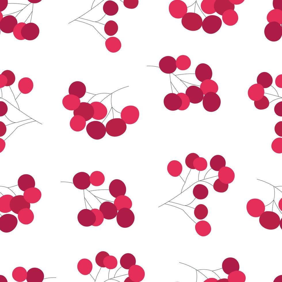 Rowan seamless pattern. Background for wallpapers, textiles, papers, fabrics, web pages. Vintage style. vector