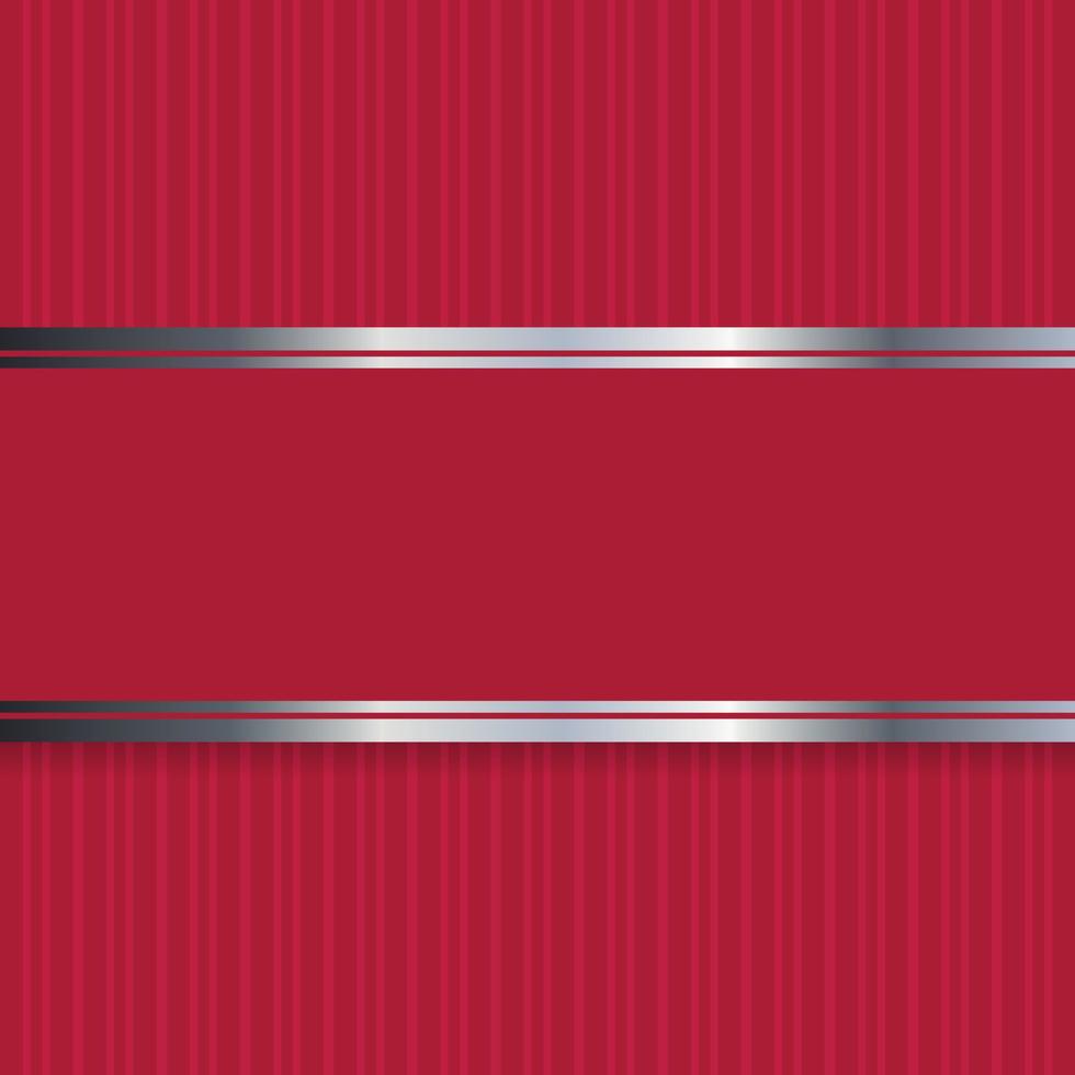 Red striped background with silver lines for banners, greeting cards, posters, vip cards, advertisement. vector