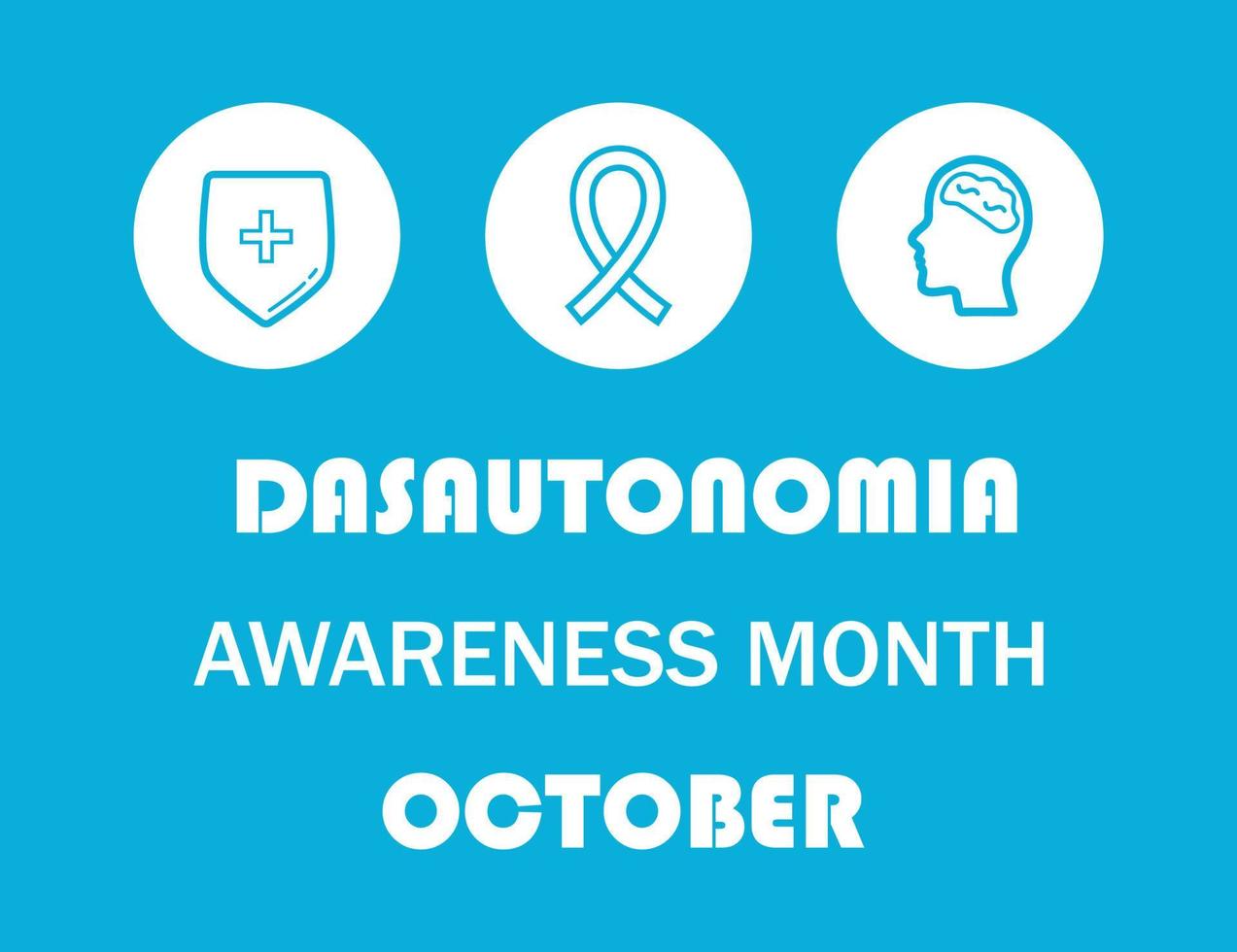 Dysautonomia awareness month concept vector for health care banner and medical website, app. Internal organ icons