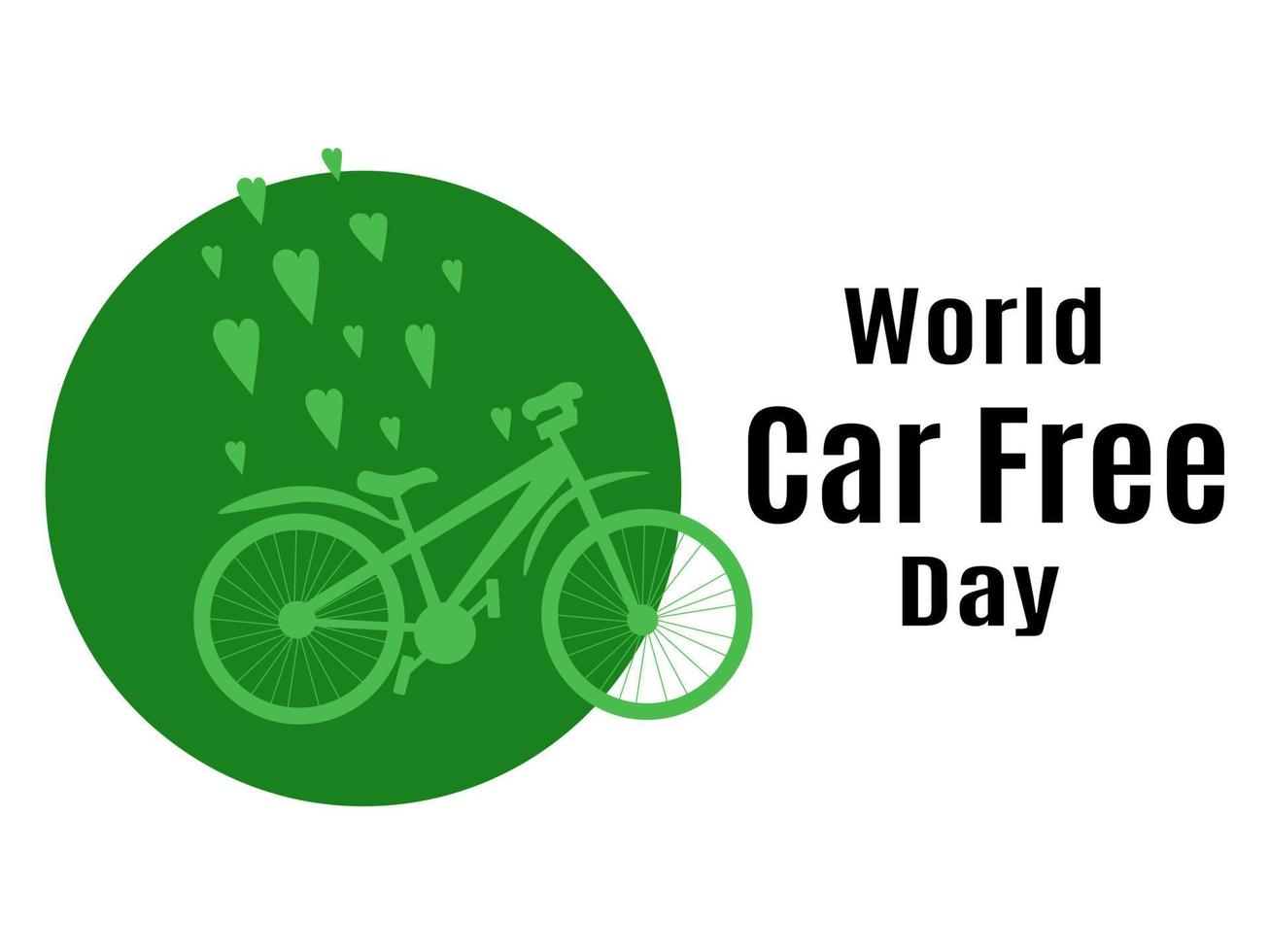 World Car Free Day, idea for poster, banner, flyer or postcard vector